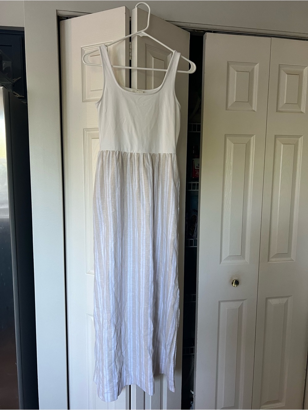 LOFT - Maxi Dress - white & beige
